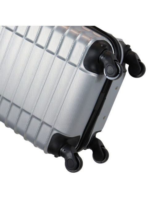 Leonardo Da Vinci Udine ezüst 4 kerekű kabinbőrönd