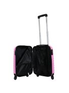 Leonardo Da Vinci Udine rózsaszín 4 kerekű kabinbőrönd