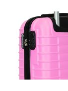 Leonardo Da Vinci Udine rózsaszín 4 kerekű kabinbőrönd