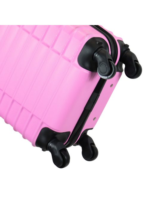 Leonardo Da Vinci Udine rózsaszín 4 kerekű kabinbőrönd