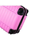 Leonardo Da Vinci Udine rózsaszín 4 kerekű kabinbőrönd