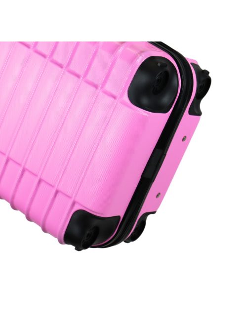 Leonardo Da Vinci Udine rózsaszín 4 kerekű kabinbőrönd