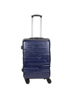 Easy Trip Vigo kék 4 kerekű közepes bőrönd