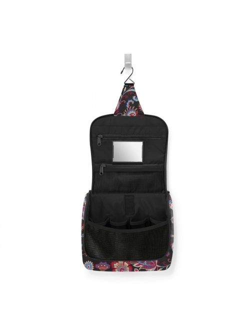 Reisenthel toiletbag fekete virágos női kozmetikai táska