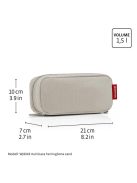 Reisenthel multicase szürke-fekete mintás női sminktáska