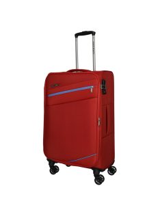 Enrico Benetti Yukon piros 4 kerekű nagy bőrönd