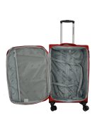 Enrico Benetti Yukon piros 4 kerekű nagy bőrönd