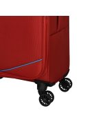 Enrico Benetti Yukon piros 4 kerekű nagy bőrönd