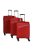 Enrico Benetti Yukon piros 4 kerekű 3 részes bőrönd szett