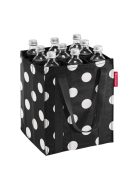 Reisenthel bottlebag fekete-fehér pöttyös italtartó táska