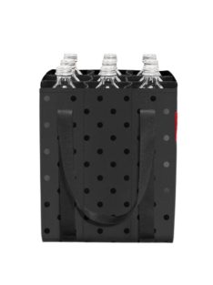 Reisenthel bottlebag fekete pöttyös italtartó táska