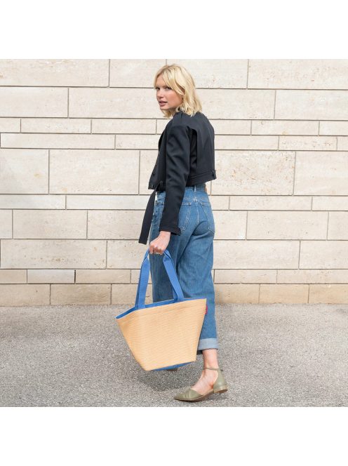 Reisenthel shopper M bézs-kék női shopper táska