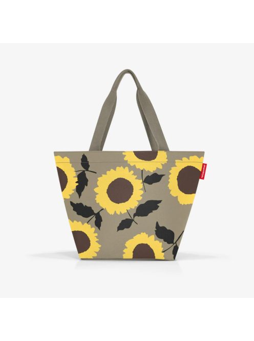 Reisenthel shopper M drapp-sárga virágos női shopper táska