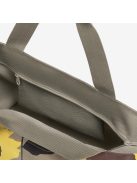 Reisenthel shopper M drapp-sárga virágos női shopper táska