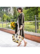 Reisenthel shopper M drapp-sárga virágos női shopper táska
