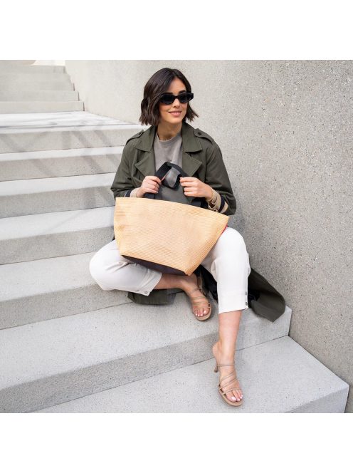 Reisenthel shopper M bézs-fekete női shopper táska