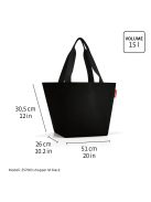 Reisenthel shopper M bézs-fekete női shopper táska