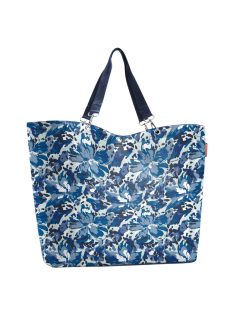 Reisenthel shopper XL kék virágos női nagy shopper táska
