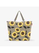 Reisenthel shopper XL drapp-sárga virágos női nagy shopper táska