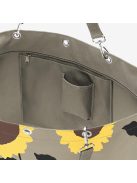 Reisenthel shopper XL drapp-sárga virágos női nagy shopper táska