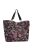 Reisenthel shopper XL fekete virágos női nagy shopper táska