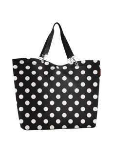   Reisenthel shopper XL fekete-fehér pöttyös női nagy shopper táska