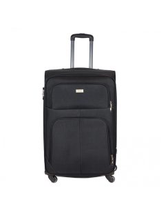 Ormi Zenit fekete 4 kerekű nagy bőrönd