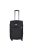 Ormi Zenit fekete 4 kerekű közepes bőrönd