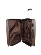 Rhino Bag Barcelona barna 4 kerekű nagy bőrönd