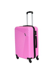 Rhino Bag Barcelona rózsaszín 4 kerekű közepes bőrönd