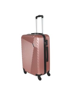   Rhino Bag Barcelona rose gold 4 kerekű női közepes bőrönd