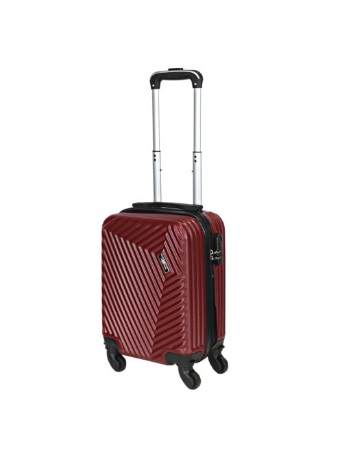 Rhino Bag Barcelona bordó 4 kerekű kicsi kabinbőrönd 46cm