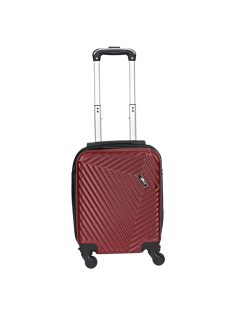   Rhino Bag Barcelona bordó 4 kerekű kicsi kabinbőrönd 46cm
