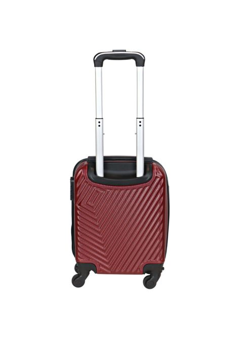 Rhino Bag Barcelona bordó 4 kerekű kicsi kabinbőrönd 46cm