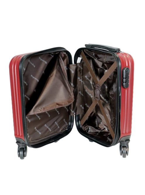 Rhino Bag Barcelona bordó 4 kerekű kicsi kabinbőrönd 46cm