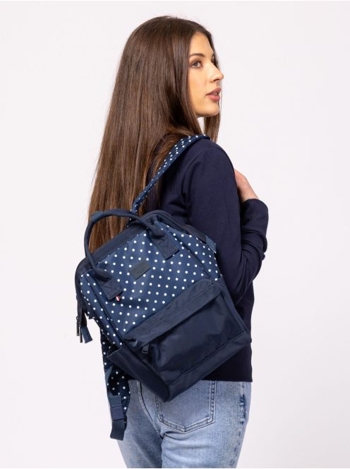 Heavy Tools Estok25 kék pöttyös női hátizsák