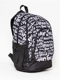 Heavy Tools Ettie25 fekete-fehér mintás hátizsák