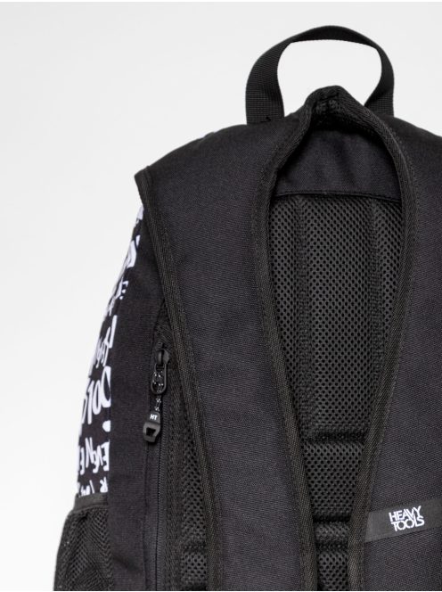 Heavy Tools Ettie25 fekete-fehér mintás hátizsák