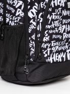 Heavy Tools Ettie25 fekete-fehér mintás hátizsák