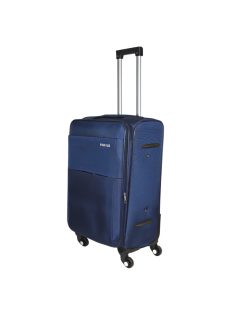 Rhino Bag Getafe kék 4 kerekű közepes bőrönd