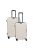 Beagles Malaga bézs 4 kerekű közepes bőrönd és nagy bőrönd