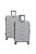 Beagles Malaga ezüst 4 kerekű közepes bőrönd és nagy bőrönd