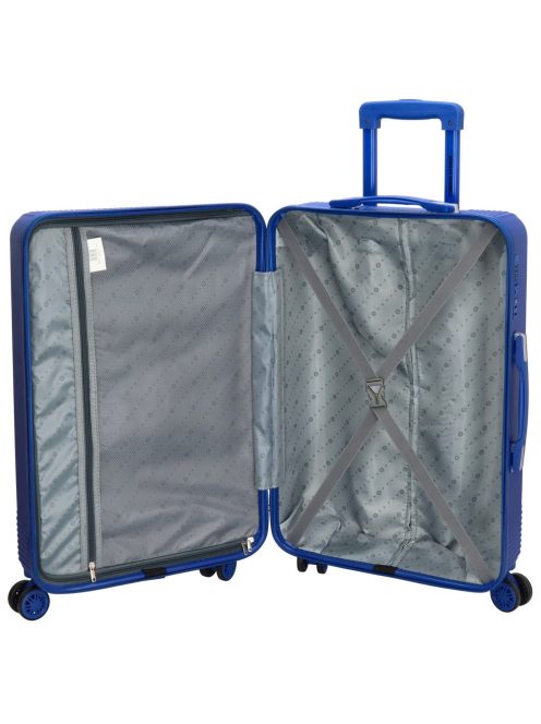 Beagles Marbella jégkék 4 kerekű közepes bőrönd és nagy bőrönd
