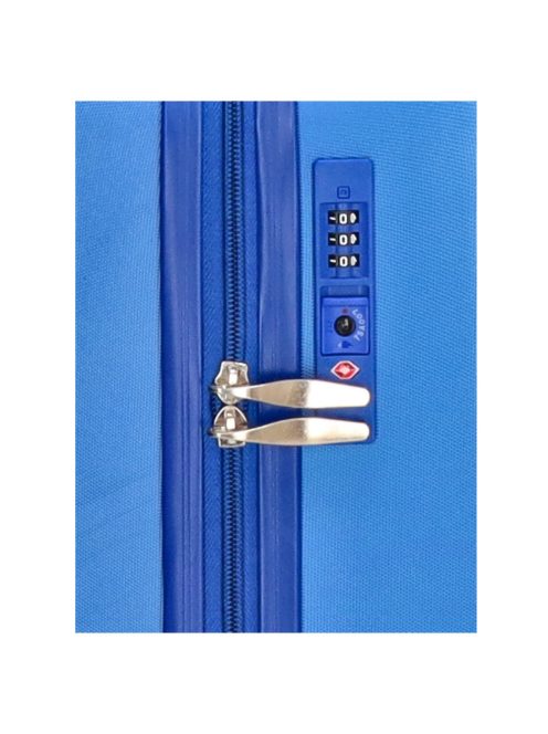 Beagles Marbella jégkék 4 kerekű közepes bőrönd és nagy bőrönd