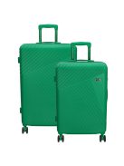Beagles Marbella világoszöld 4 kerekű közepes bőrönd és nagy bőrönd