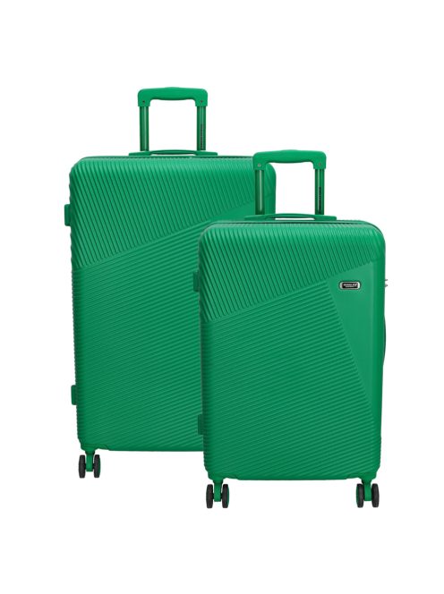 Beagles Marbella világoszöld 4 kerekű közepes bőrönd és nagy bőrönd