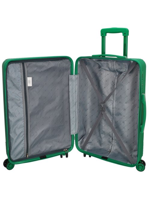 Beagles Marbella világoszöld 4 kerekű közepes bőrönd és nagy bőrönd