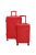Beagles Marbella piros 4 kerekű kabinbőrönd és nagy bőrönd