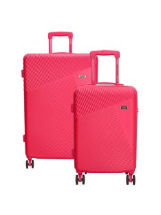   Beagles Marbella rózsaszín 4 kerekű kabinbőrönd és nagy bőrönd