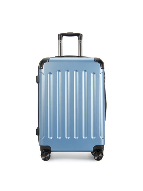Bontour Vertical jégkék 4 kerekű közepes bőrönd